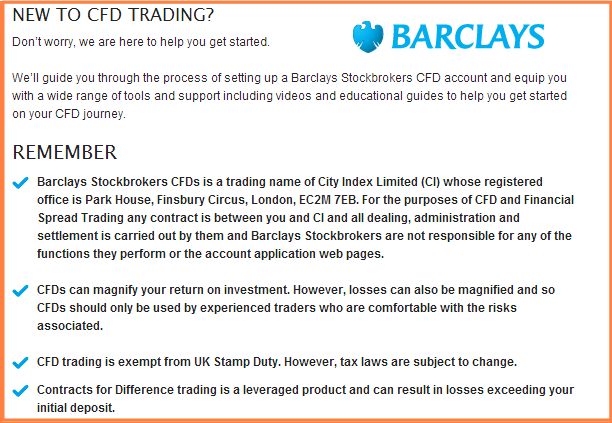 Barclayes - CFD