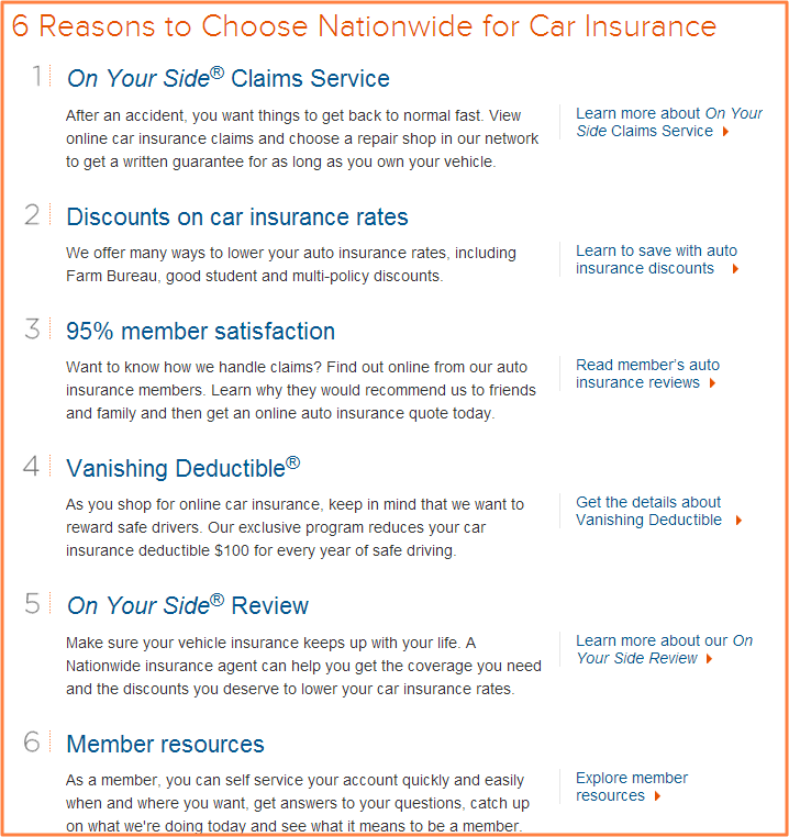 Best Insurance - 6 Reasons to Choose Nationwide