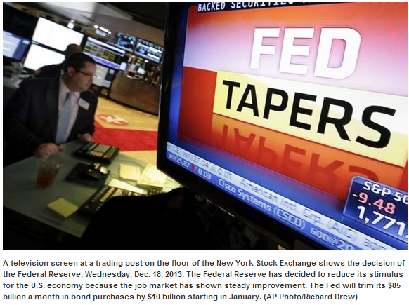 Stock market correction - fed tapers